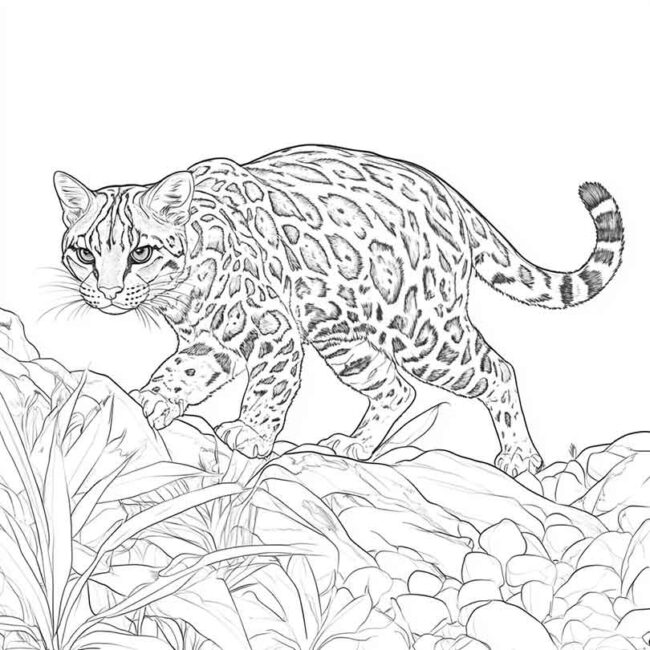 Desenhos da Jaguatirica para Imprimir e Colorir 37 Desenhos da Jaguatirica para Imprimir e Colorir 37