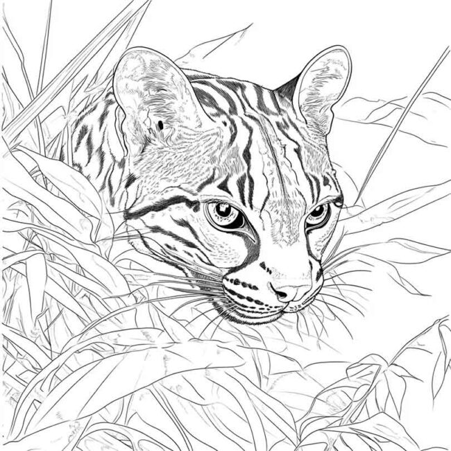 Desenhos da Jaguatirica para Imprimir e Colorir 26 Desenhos da Jaguatirica para Imprimir e Colorir 26