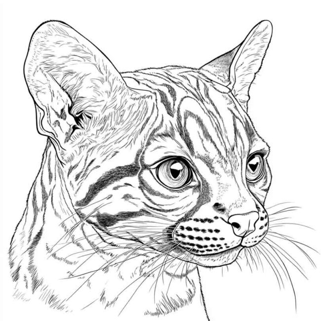 Desenhos da Jaguatirica para Imprimir e Colorir 39 Desenhos da Jaguatirica para Imprimir e Colorir 39