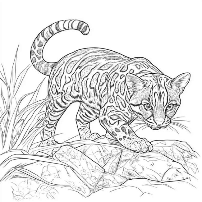 Desenhos da Jaguatirica para Imprimir e Colorir 32 Desenhos da Jaguatirica para Imprimir e Colorir 32