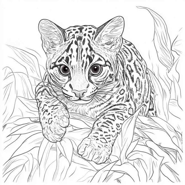 Desenhos da Jaguatirica para Imprimir e Colorir 20 Desenhos da Jaguatirica para Imprimir e Colorir 20