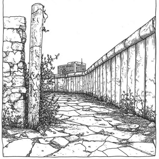 desenhos de muro de berlim para imprimir e colorir pintar 5