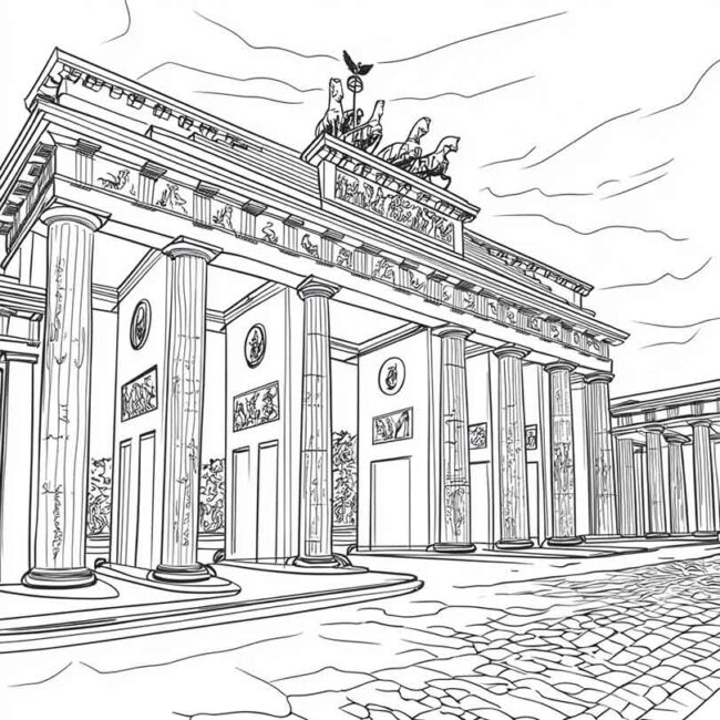 desenhos de muro de berlim para imprimir e colorir pintar 45