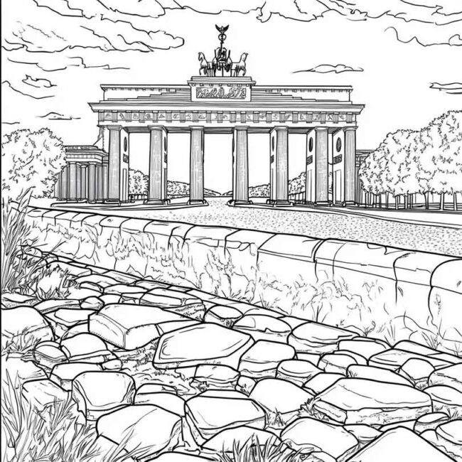 desenhos de muro de berlim para imprimir e colorir pintar 40