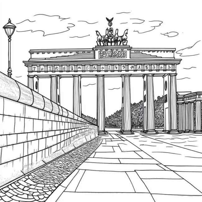 desenhos de muro de berlim para imprimir e colorir pintar 41