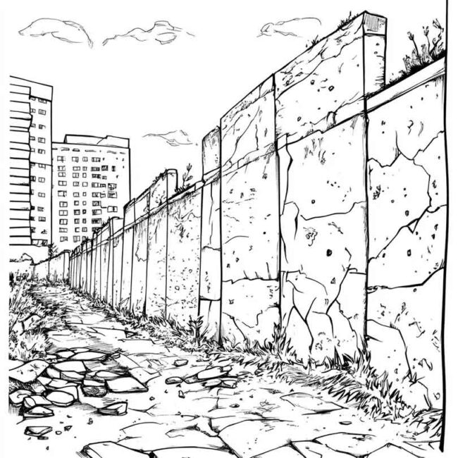 desenhos de muro de berlim para imprimir e colorir pintar 39