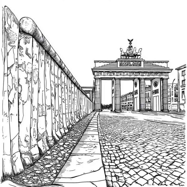 desenhos de muro de berlim para imprimir e colorir pintar 37