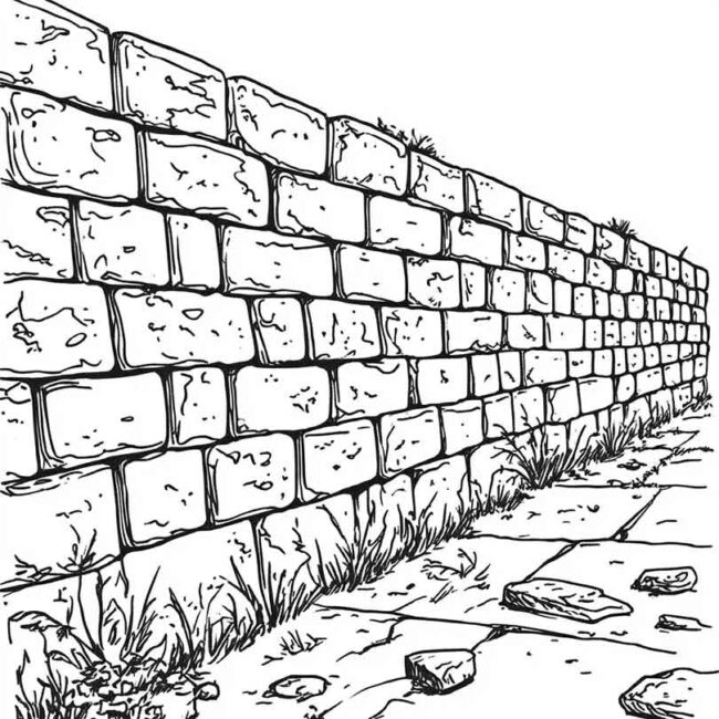 desenhos de muro de berlim para imprimir e colorir pintar 14