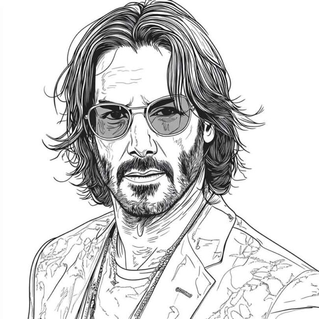 desenhos de keanu reeves para imprimir e colorir 9