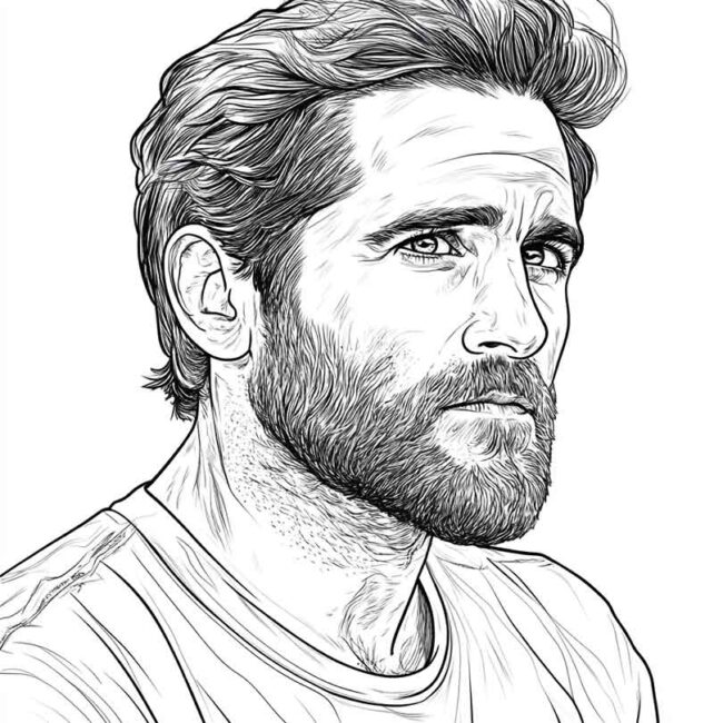 Desenhos da Jake Gyllenhaal para Imprimir e Colorir 8
