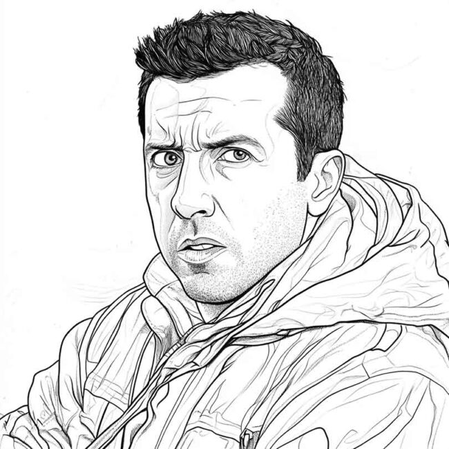 Desenhos da Adam Sandler para Imprimir e Colorir 8