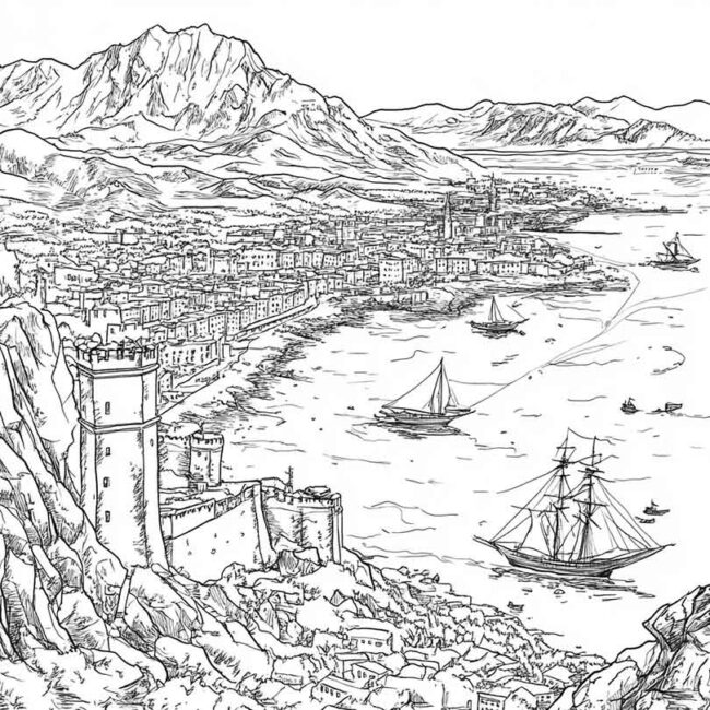 Desenhos de Estreito de Gibraltar para Imprimir e Colorir 3 Desenhos de Estreito de Gibraltar para Imprimir e Colorir 3
