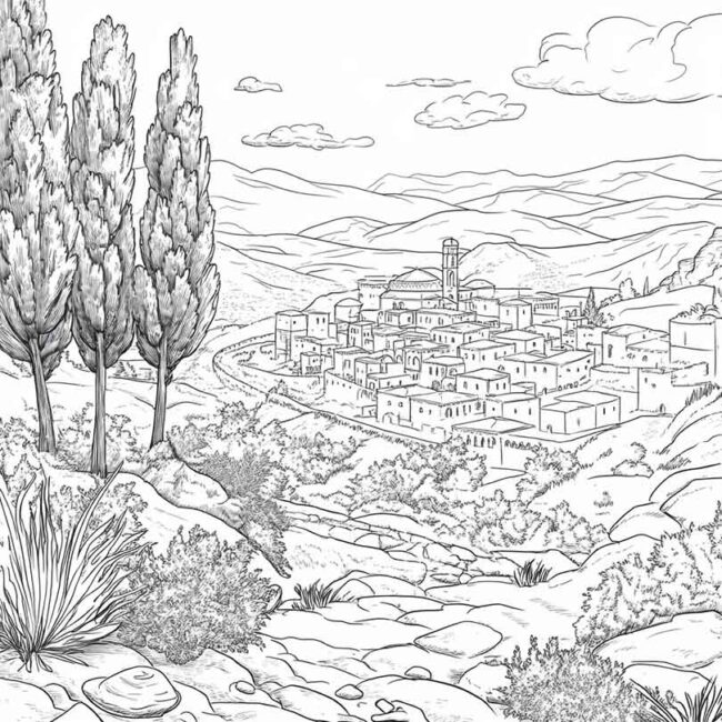 Desenhos de Galileia para Imprimir e Colorir 7