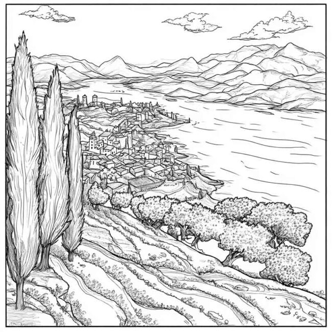 Desenhos de Galileia para Imprimir e Colorir 10