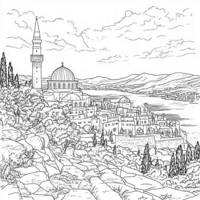 Desenhos de Galileia para Imprimir e Colorir 15