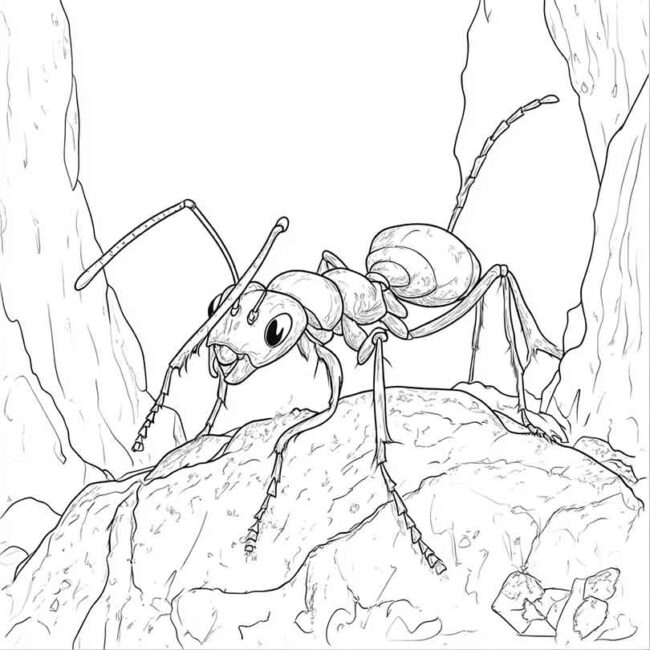 Desenhos de Formiga Sauva para Imprimir e Colorir 9
