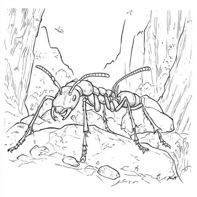 Desenhos de Formiga Sauva para Imprimir e Colorir 7