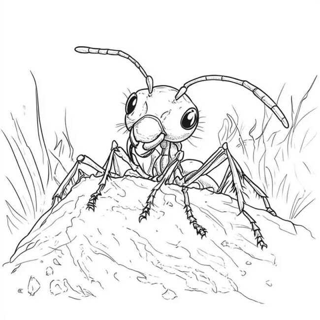 Desenhos de Formiga Sauva para Imprimir e Colorir 24