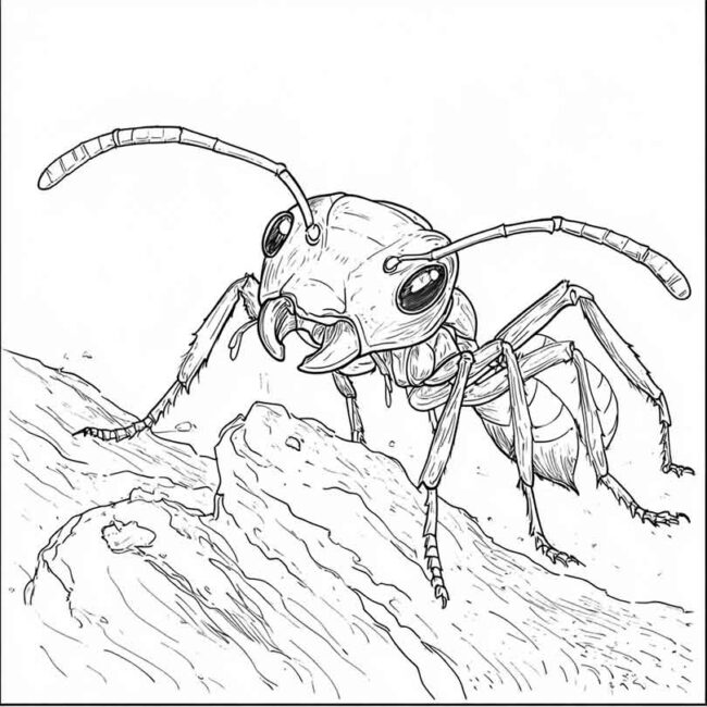 Desenhos de Formiga Sauva para Imprimir e Colorir 5