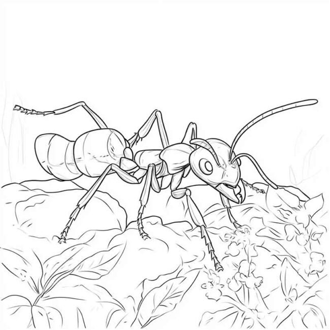 Desenhos de Formiga Sauva para Imprimir e Colorir 20