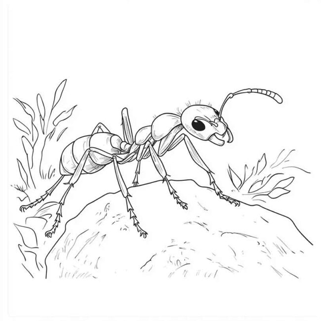Desenhos de Formiga Sauva para Imprimir e Colorir 21