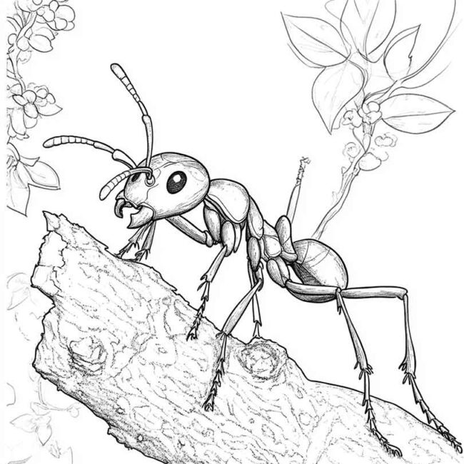 Desenhos de Formiga Sauva para Imprimir e Colorir 2