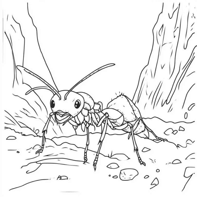 Desenhos de Formiga Sauva para Imprimir e Colorir 23