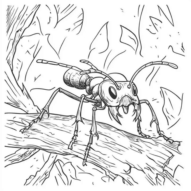 Desenhos de Formiga Sauva para Imprimir e Colorir 4