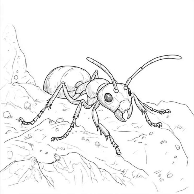 Desenhos de Formiga Sauva para Imprimir e Colorir 13
