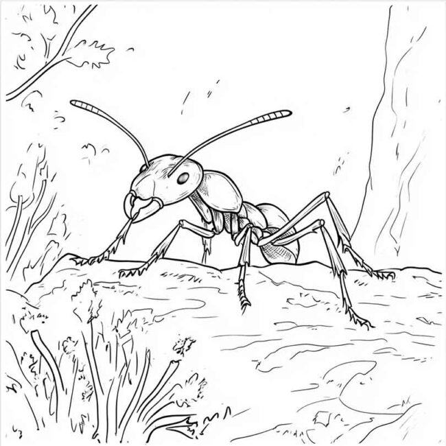 Desenhos de Formiga Sauva para Imprimir e Colorir 19