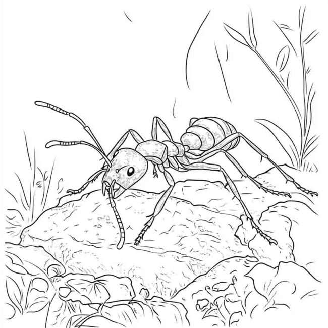 Desenhos de Formiga Sauva para Imprimir e Colorir 12