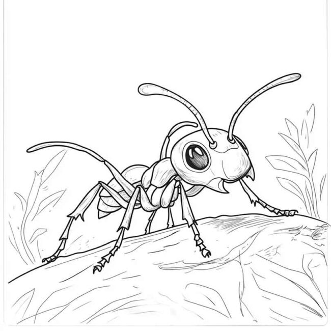 Desenhos de Formiga Sauva para Imprimir e Colorir 14