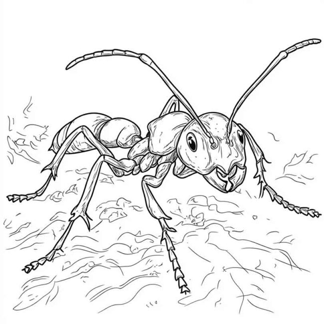 Desenhos de Formiga Sauva para Imprimir e Colorir 16