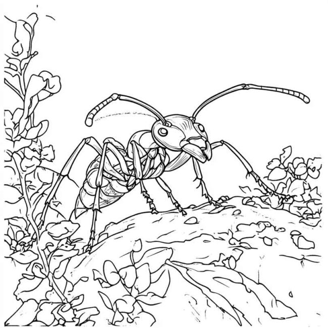 Desenhos de Formiga Sauva para Imprimir e Colorir 10
