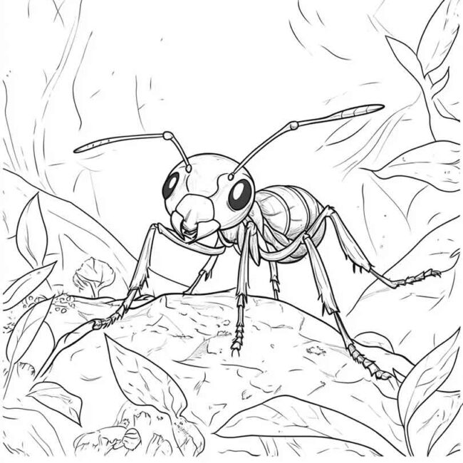 Desenhos de Formiga Sauva para Imprimir e Colorir 17
