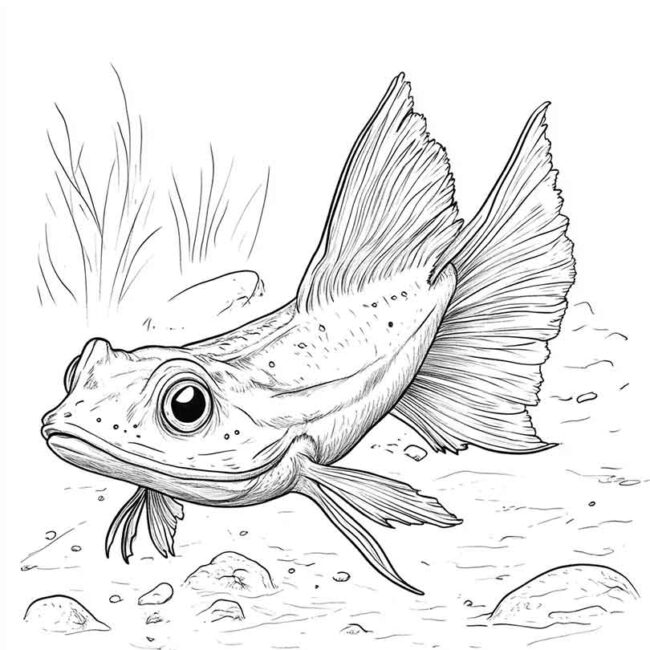 Desenhos de Mudskipper para Imprimir e Colorir 9 Desenhos de Mudskipper para Imprimir e Colorir 9