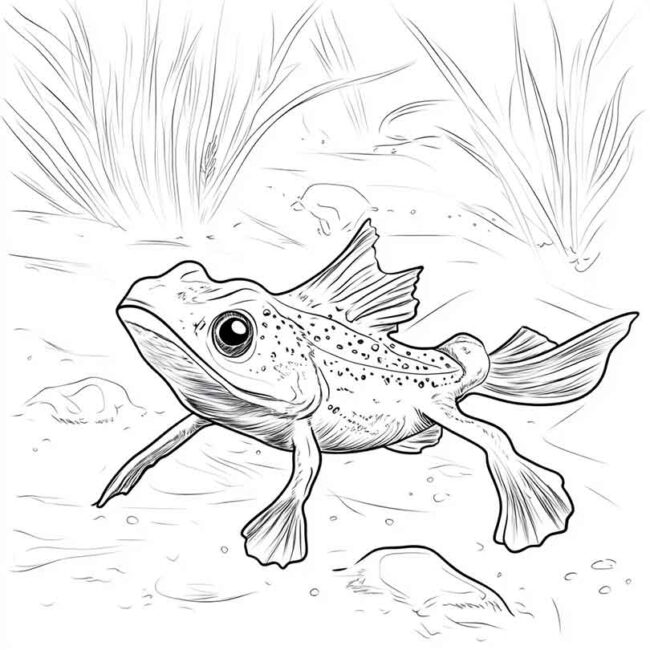 Desenhos de Mudskipper para Imprimir e Colorir 6 Desenhos de Mudskipper para Imprimir e Colorir 6