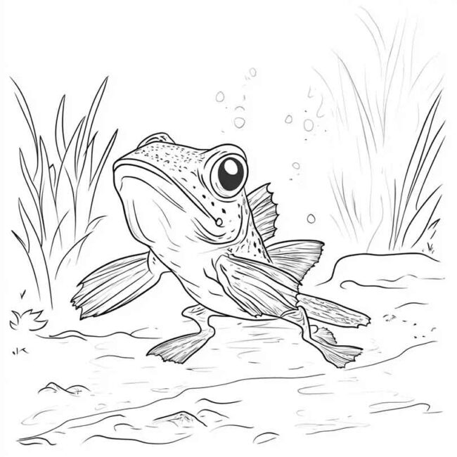 Desenhos de Mudskipper para Imprimir e Colorir 24 Desenhos de Mudskipper para Imprimir e Colorir 24