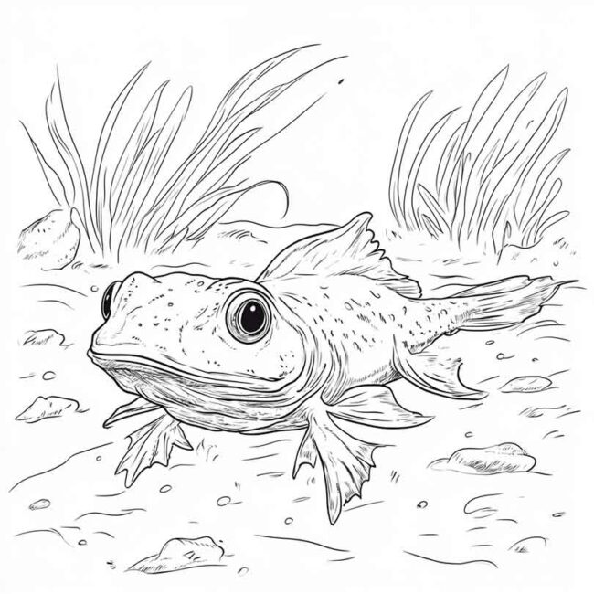 Desenhos de Mudskipper para Imprimir e Colorir 23 Desenhos de Mudskipper para Imprimir e Colorir 23