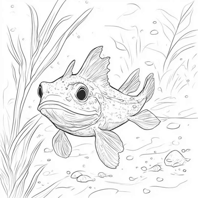 Desenhos de Mudskipper para Imprimir e Colorir 19 Desenhos de Mudskipper para Imprimir e Colorir 19