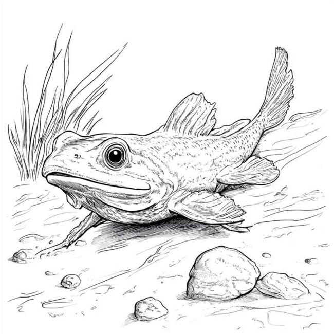 Desenhos de Mudskipper para Imprimir e Colorir 12 Desenhos de Mudskipper para Imprimir e Colorir 12