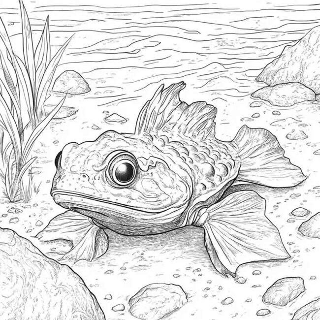Desenhos de Mudskipper para Imprimir e Colorir 16 Desenhos de Mudskipper para Imprimir e Colorir 16