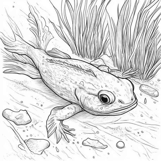 Desenhos de Mudskipper para Imprimir e Colorir 14 Desenhos de Mudskipper para Imprimir e Colorir 14
