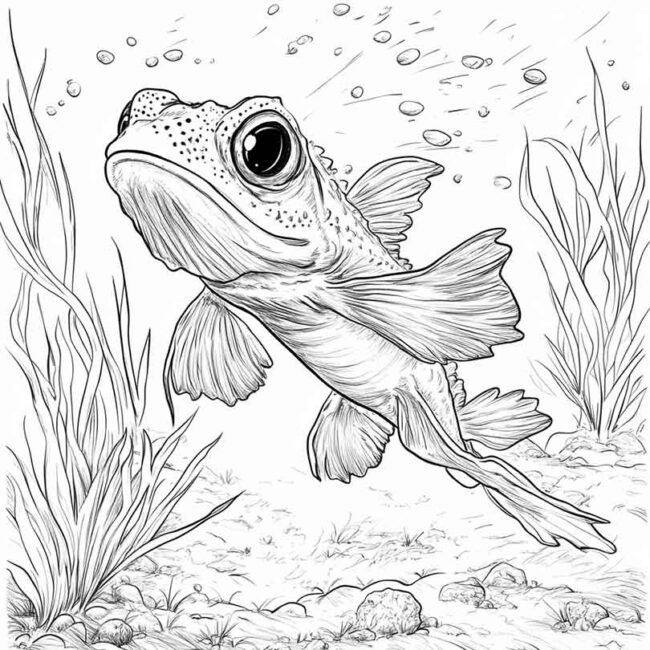 Desenhos de Mudskipper para Imprimir e Colorir 15 Desenhos de Mudskipper para Imprimir e Colorir 15