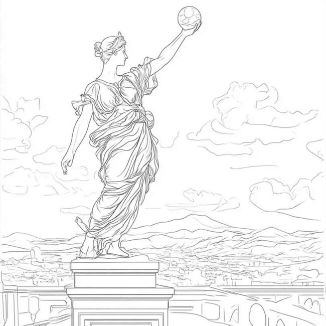Desenhos de Venus de Milo para Imprimir e Colorir 15