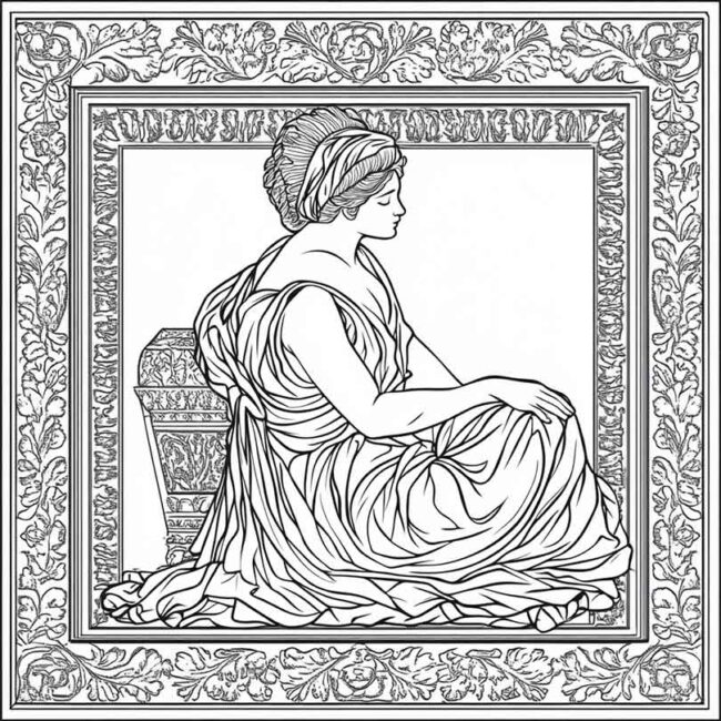 Desenhos de Venus de Milo para Imprimir e Colorir 2