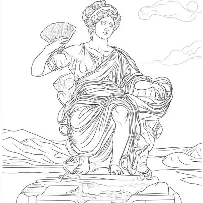 Desenhos de Venus de Milo para Imprimir e Colorir 11