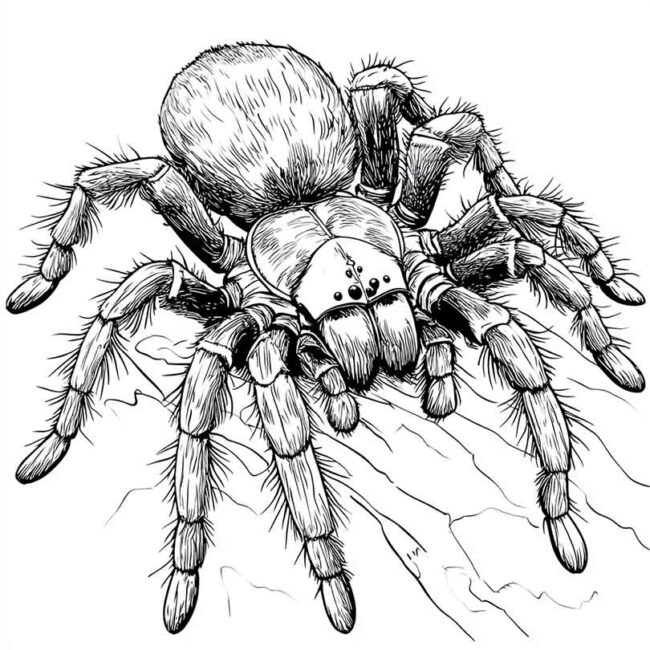 desenhos de tarantulas para imprimir e colorir pintar 29