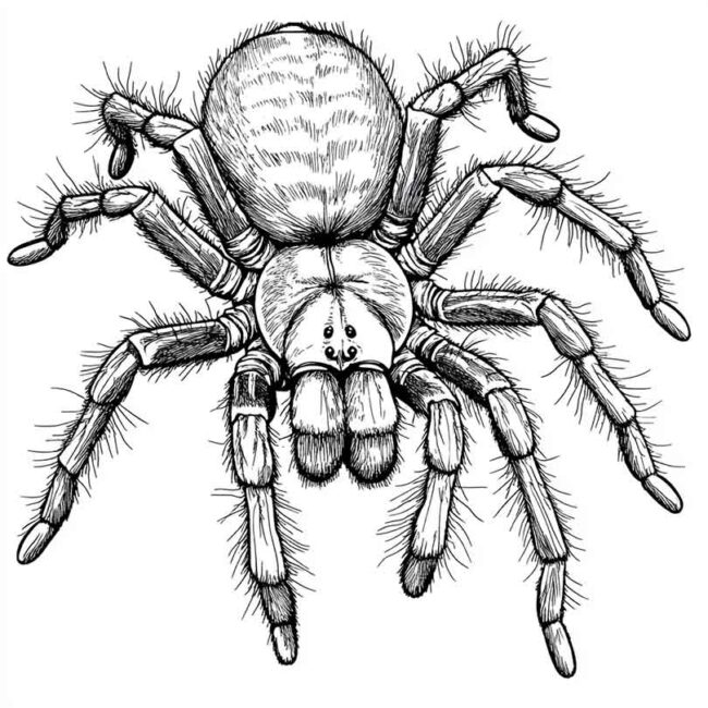 desenhos de tarantulas para imprimir e colorir pintar 24