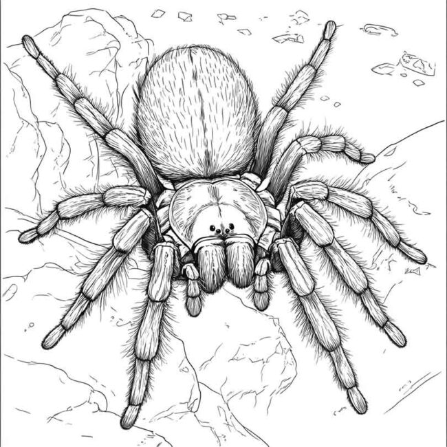 desenhos de tarantulas para imprimir e colorir pintar 21